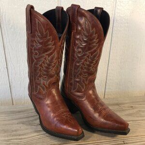 Laredo Madison Womens Cinnamon Brown Leather Western Boots 6 M 51059